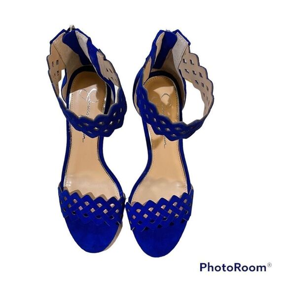 Jessica Simpson Sandals with Heels- Royal Blue- New! - Picture 3 of 14